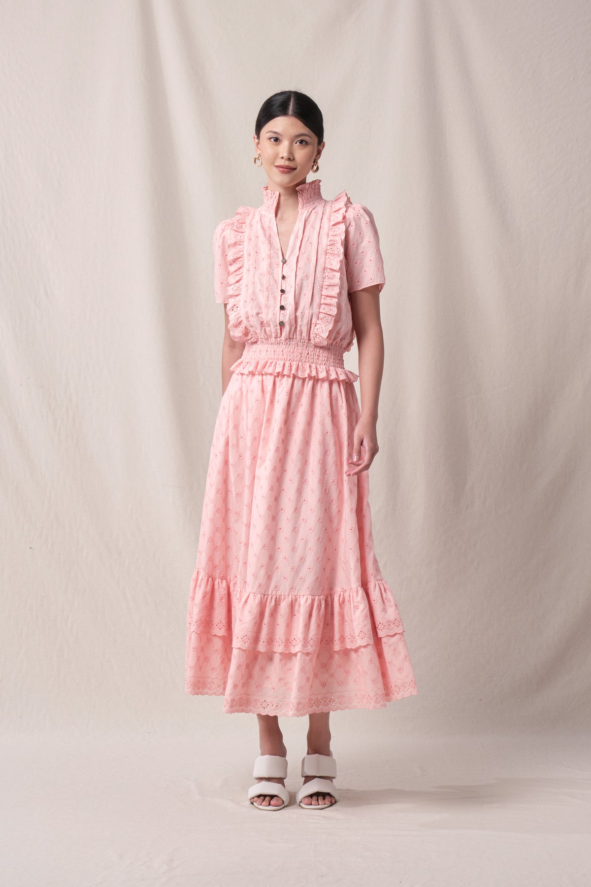 BUNDLING: Evelyn Top in Pink Kamen and Rena Skirt in Pink Kamen