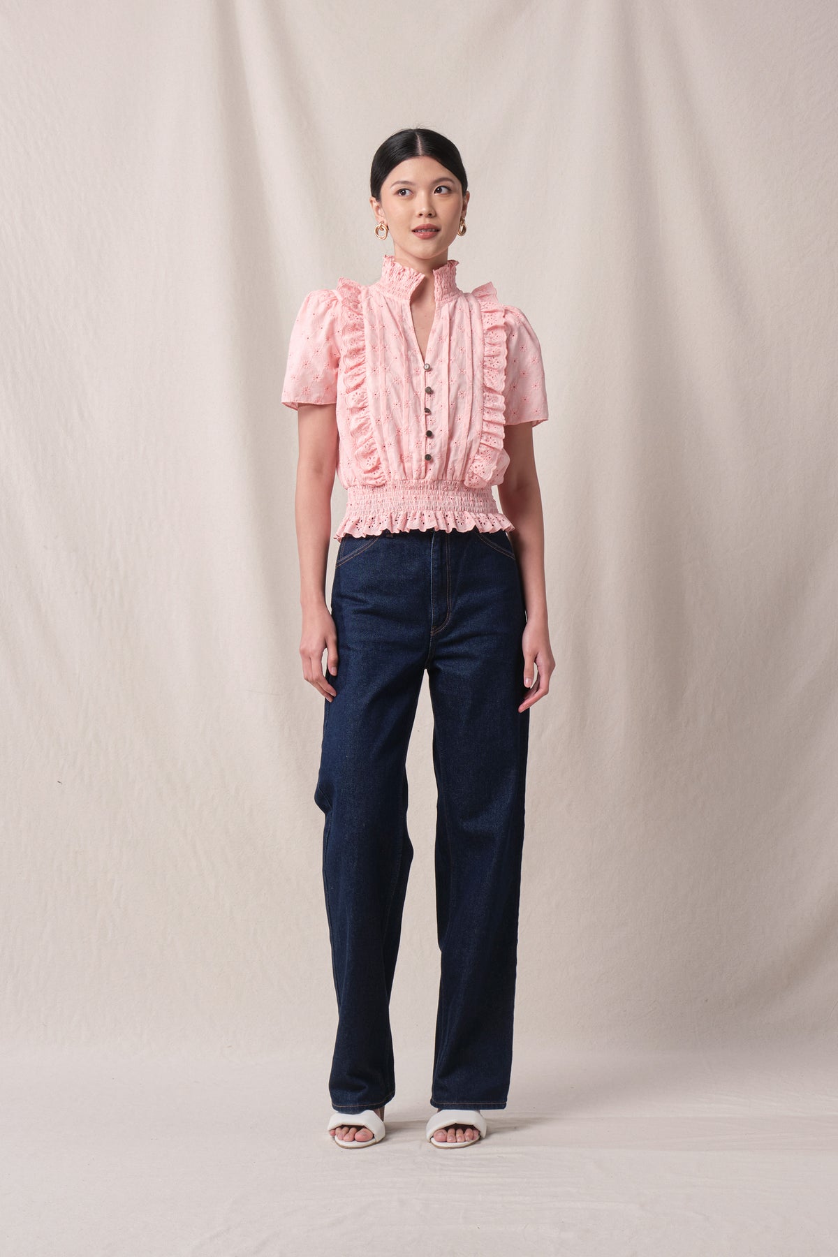 EVELYN Top in Pink Kamen