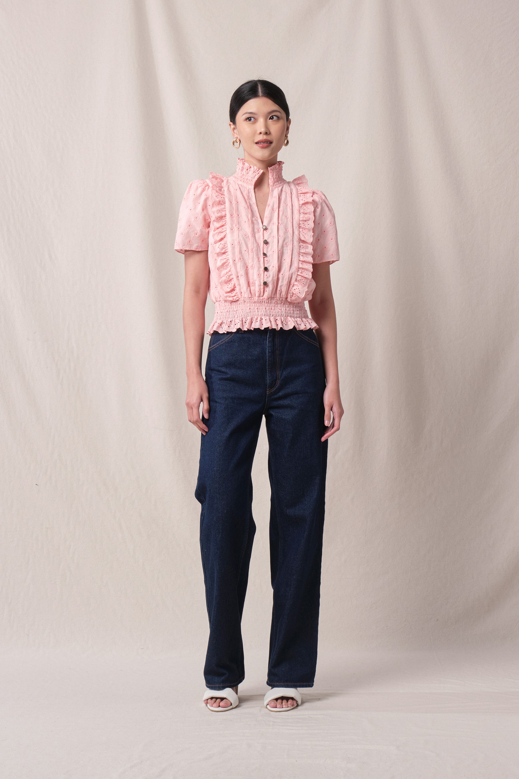 EVELYN Top in Pink Kamen