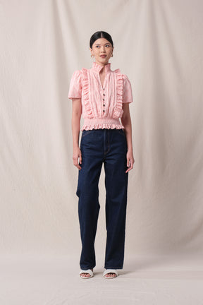 EVELYN Top in Pink Kamen