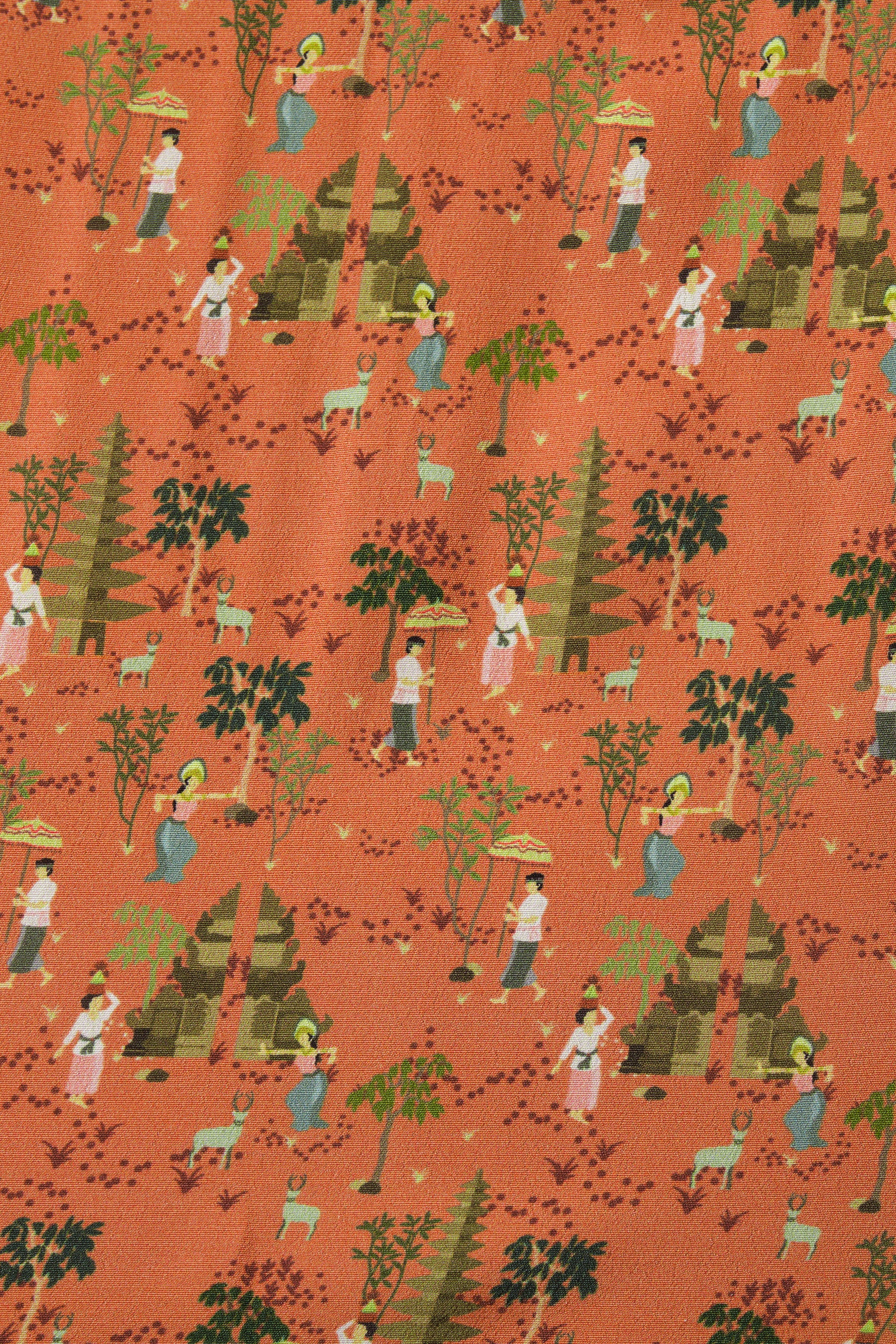 TALIA Dress in Peach Pura