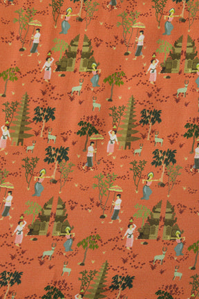 TALIA Dress in Peach Pura