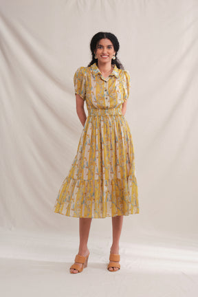 GIA Dress in Yellow Jalapa