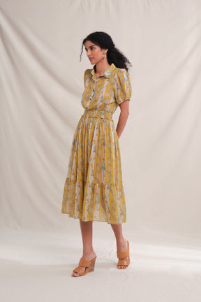 GIA Dress in Yellow Jalapa