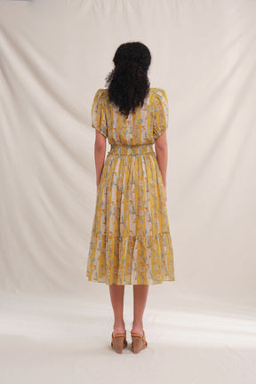 GIA Dress in Yellow Jalapa