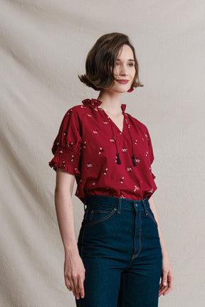 GISEL Top in Red Jagung