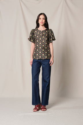 GRACE Top in Black Sumpang