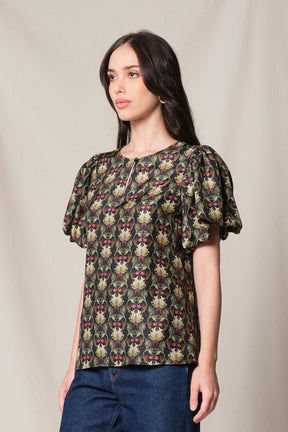 GRACE Top in Black Sumpang