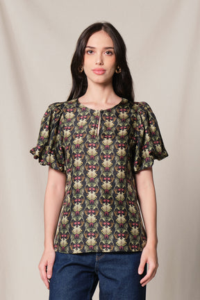GRACE Top in Black Sumpang