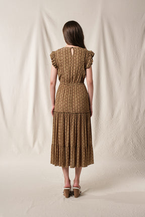 HAIRA Dress in Khaki Tebu