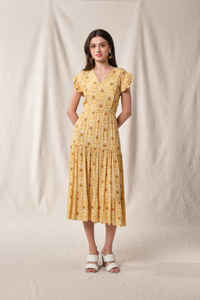 HAIRA Dress in Yellow Mentari