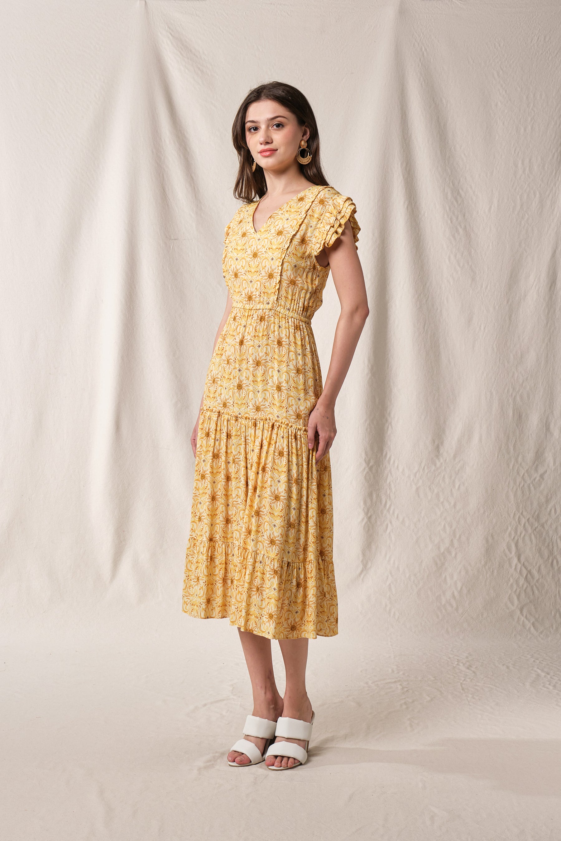 HAIRA Dress in Yellow Mentari