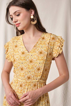 HAIRA Dress in Yellow Mentari