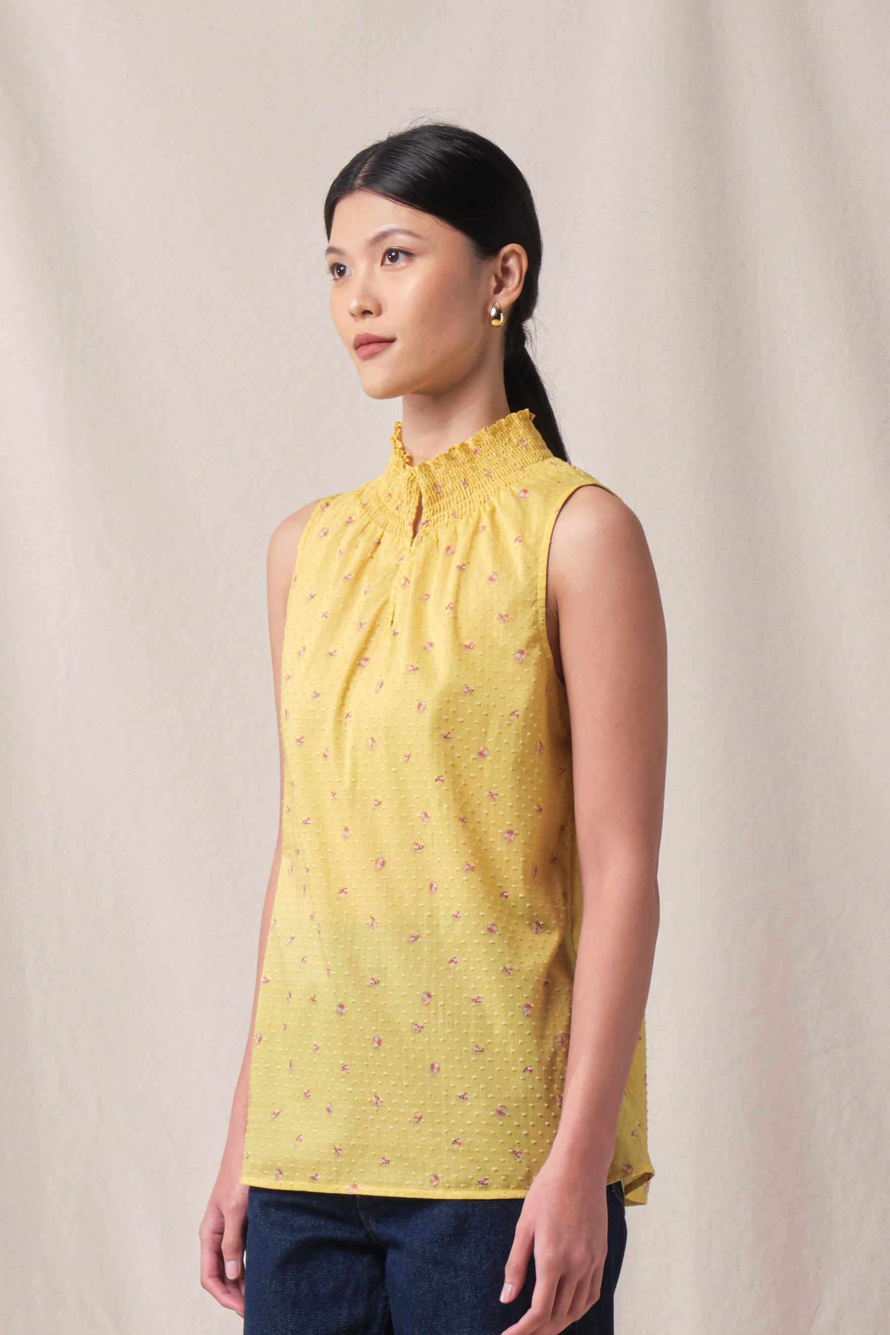 HAYLEY Top in Yellow Canang