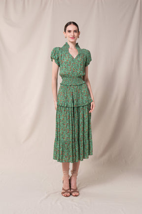 HEIDY Dress in Green Kelana