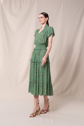 HEIDY Dress in Green Kelana