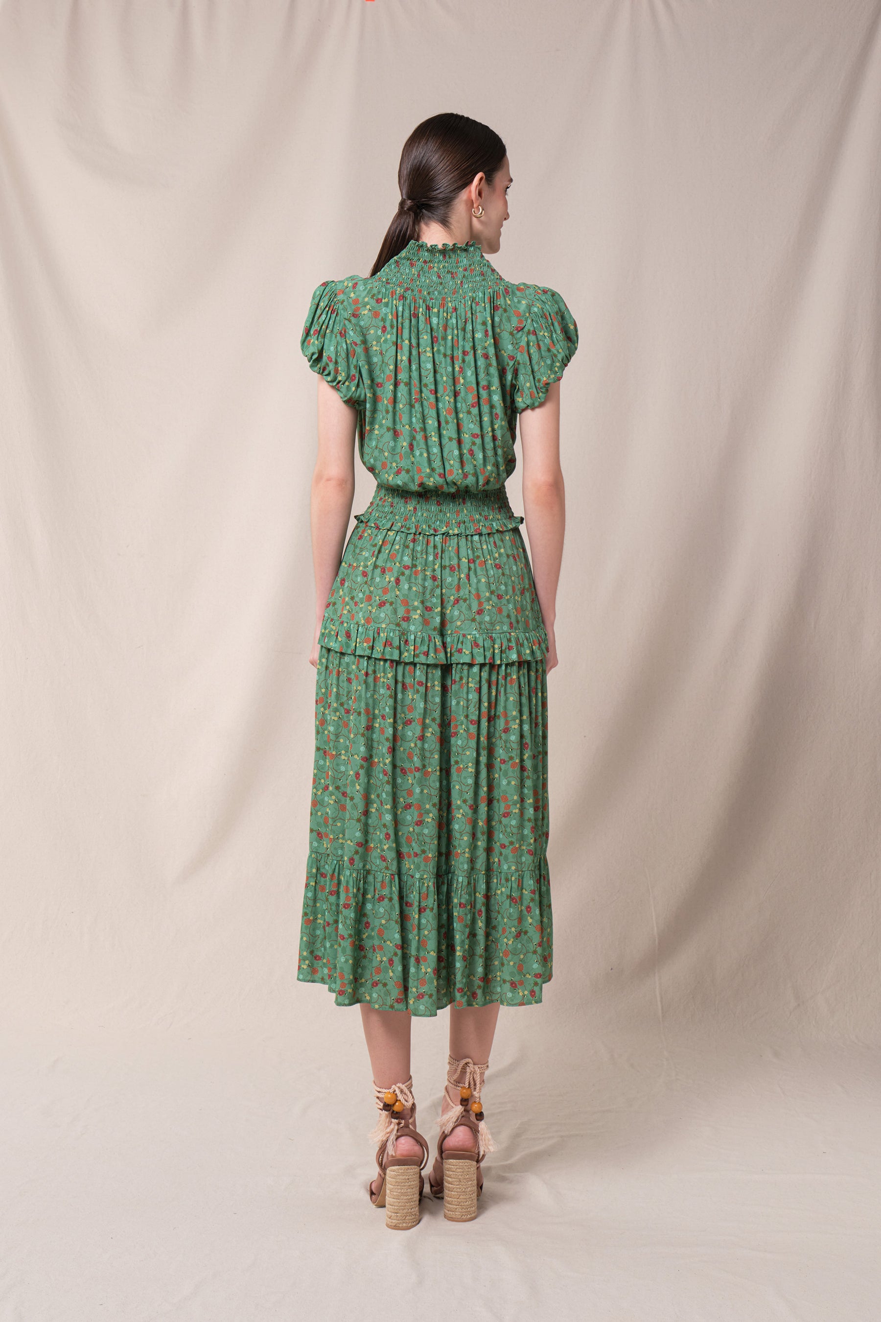 HEIDY Dress in Green Kelana