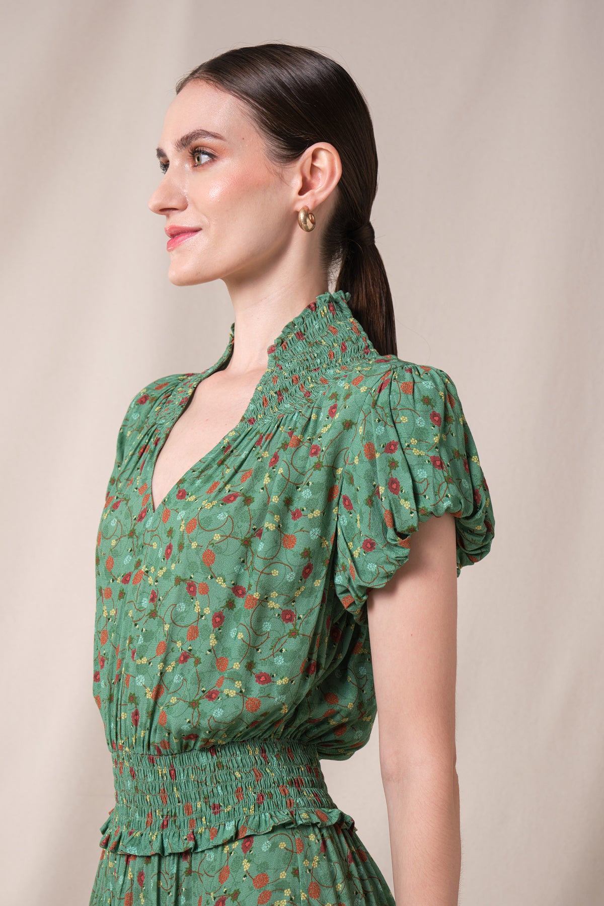 HEIDY Dress in Green Kelana