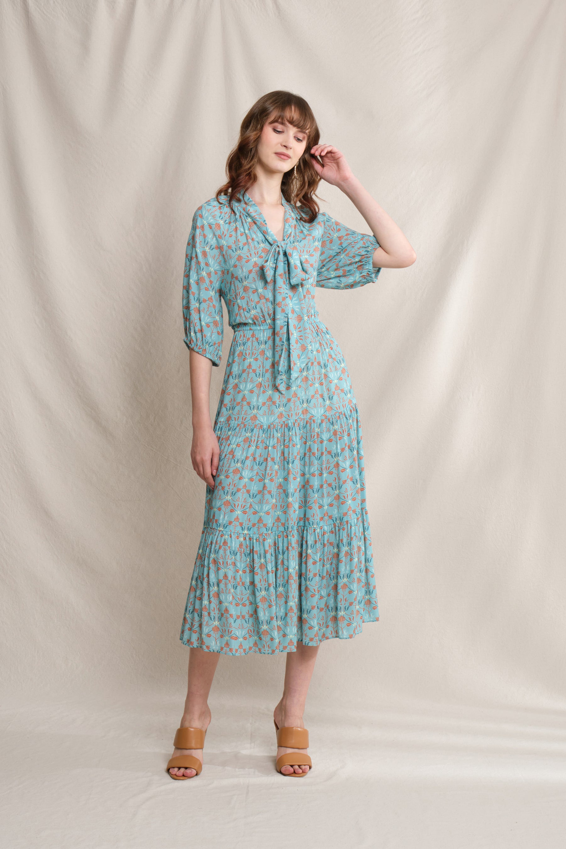 HERA Dress in Blue Areca