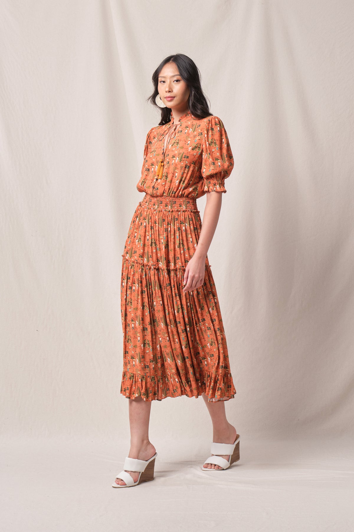 ILIA Dress in Peach Pura