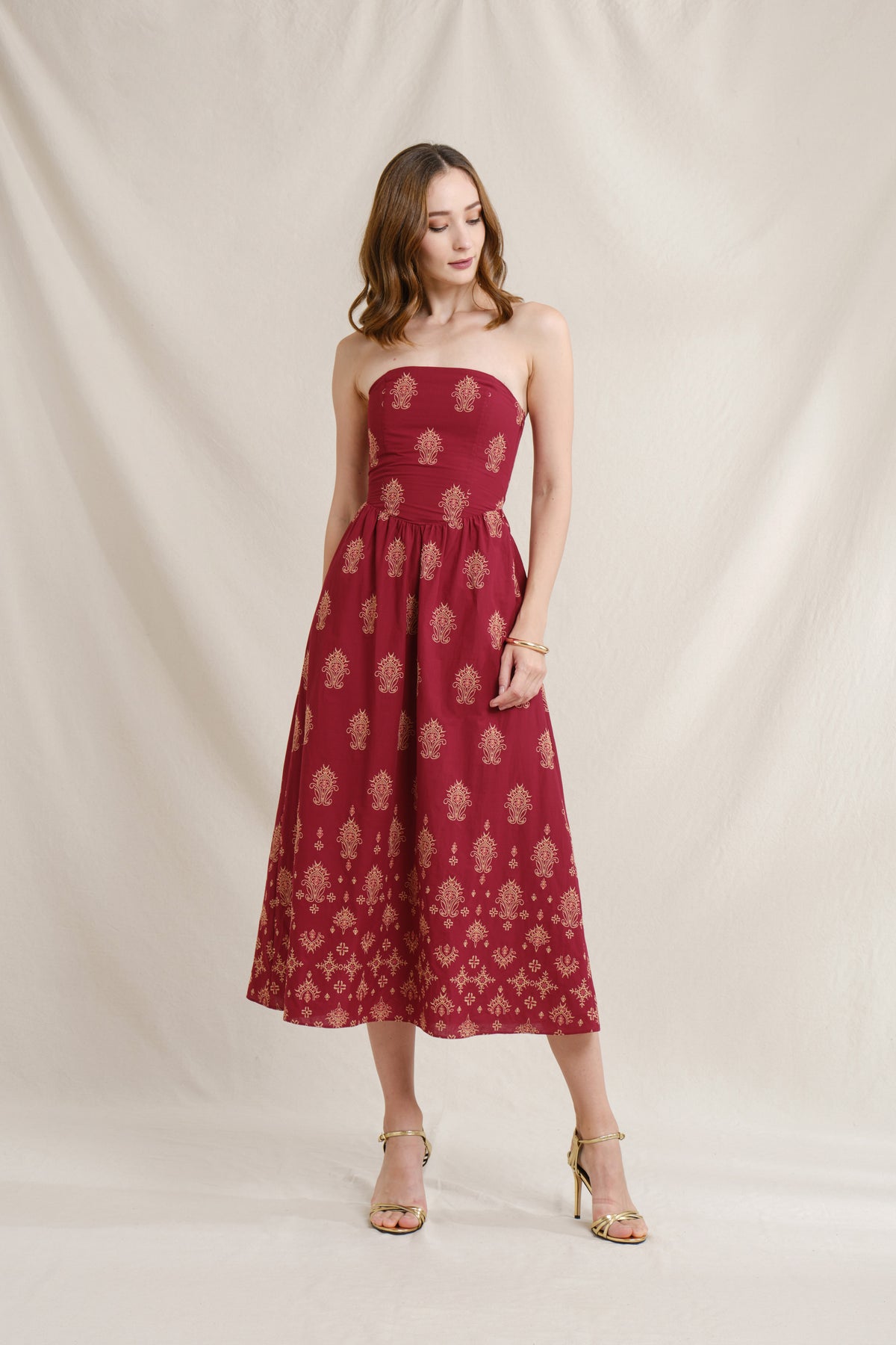 IRENE Dress in Red Mamuli