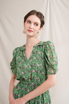 IVY Dress in Cempaka Green