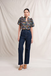 IZA Top in Black Coral