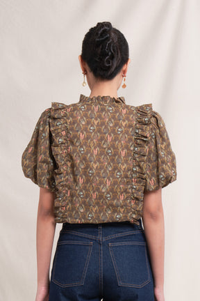 IZA Top in Brown Ulva