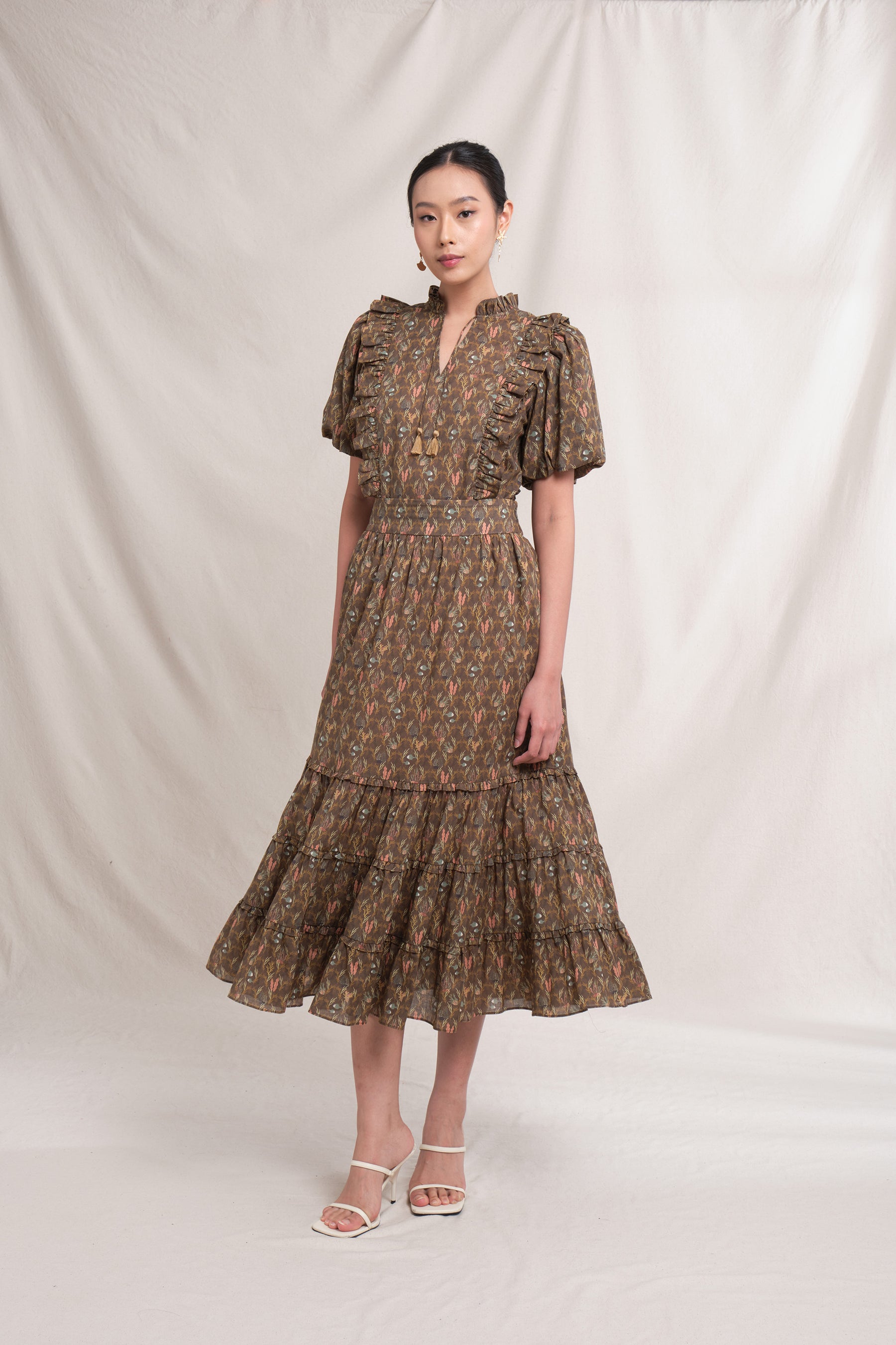 IZA Top in Brown Ulva