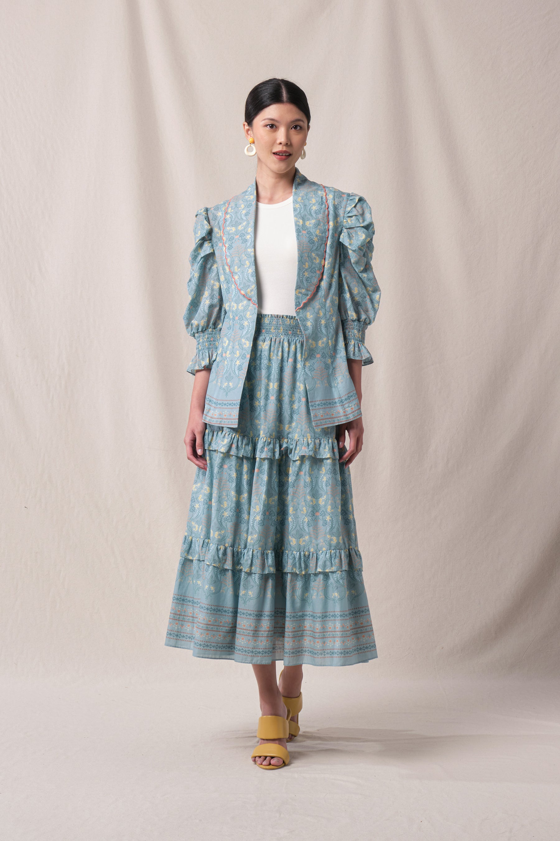 JANE Outer in Blue Segara