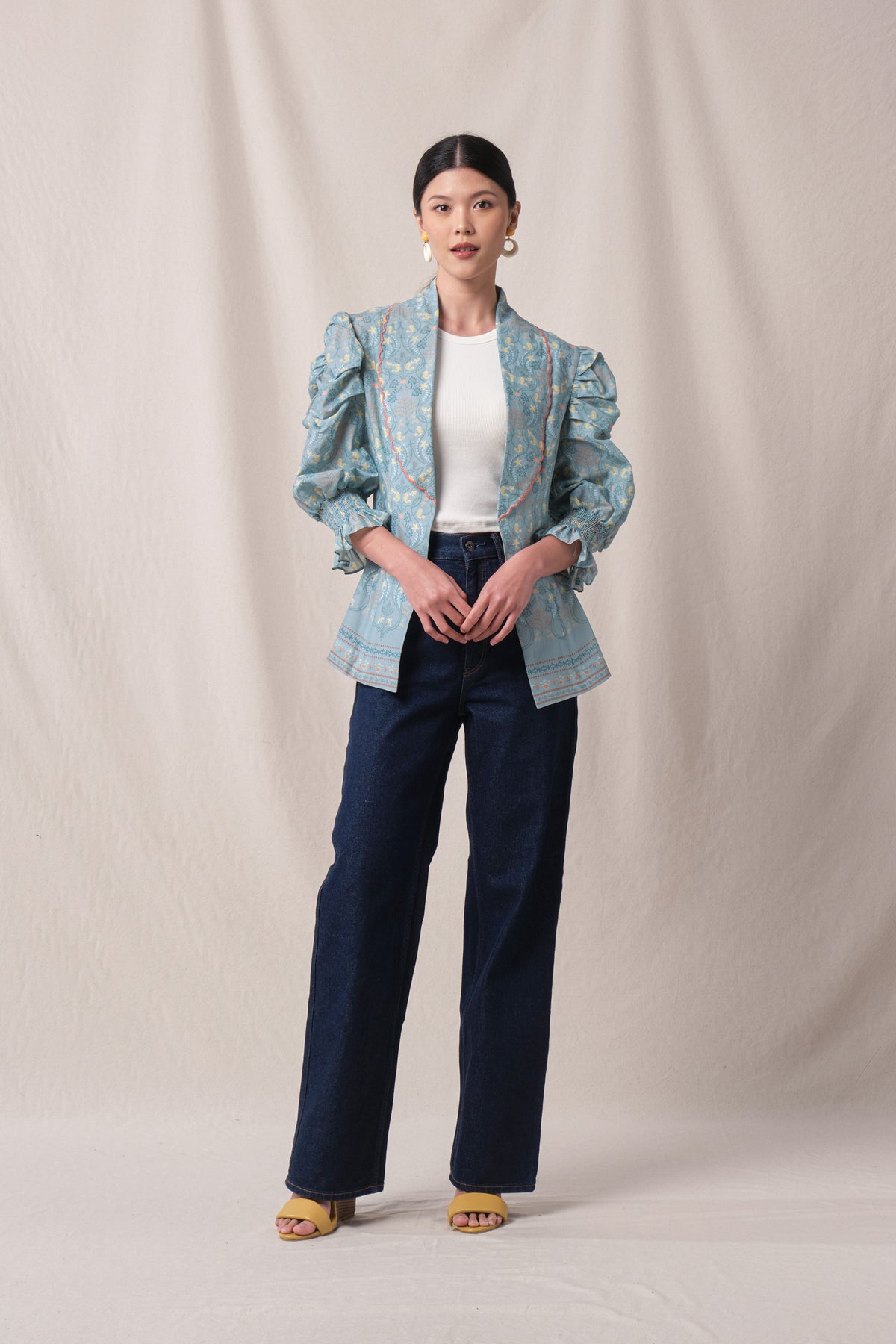 JANE Outer in Blue Segara