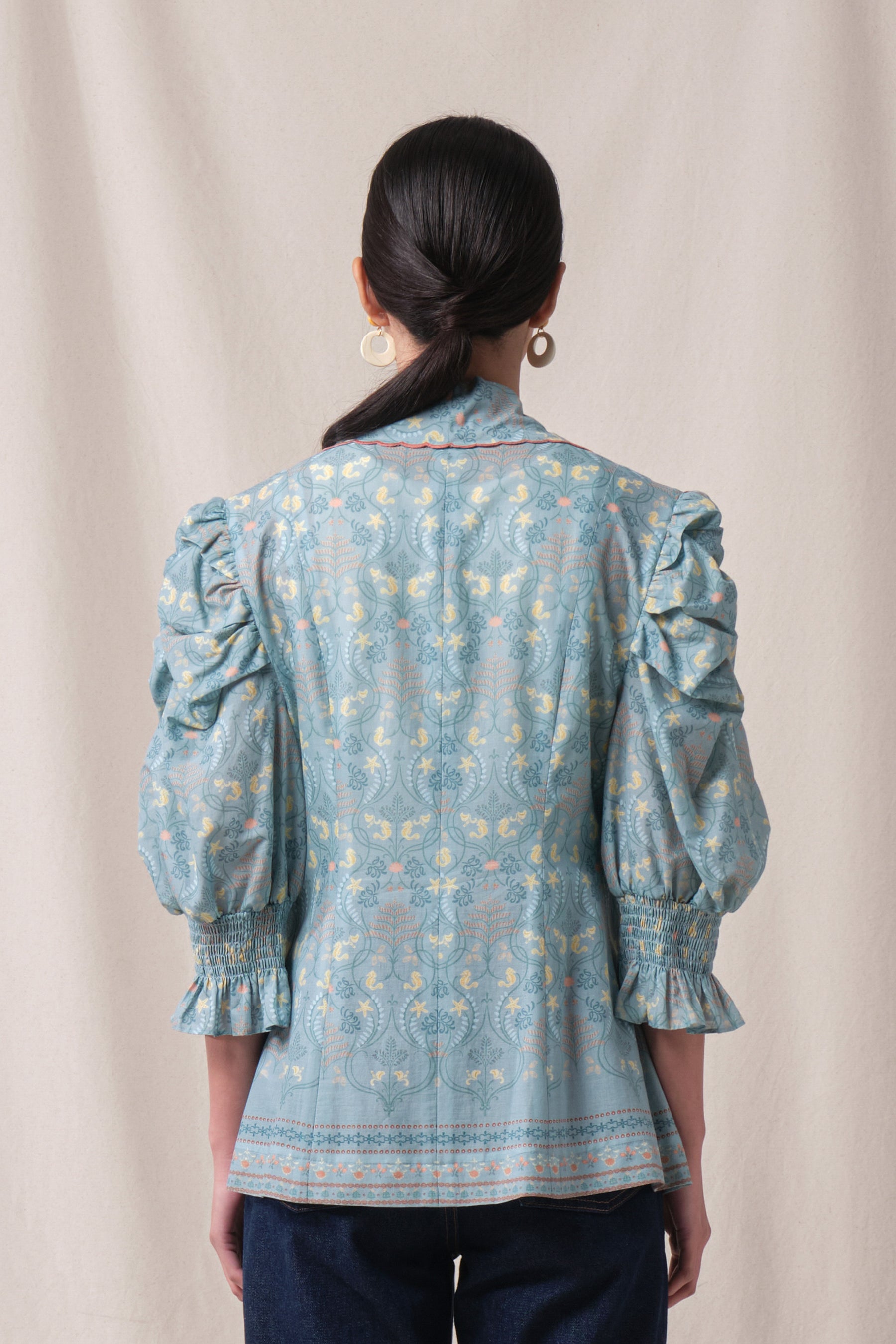 JANE Outer in Blue Segara