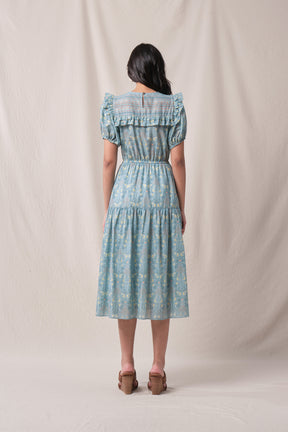 JELITA Dress in Blue Segara