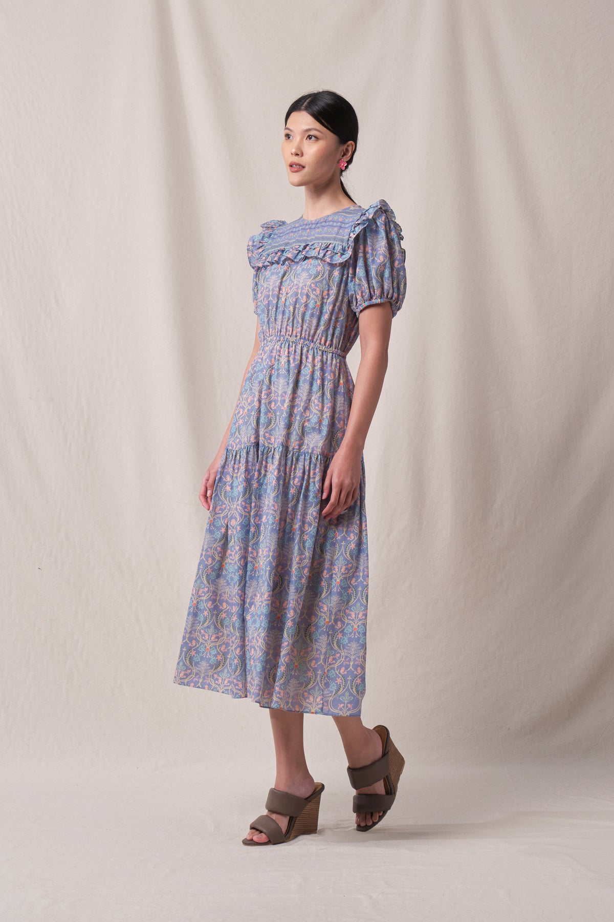 JELITA Dress in Purple Segara