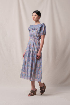 JELITA Dress in Purple Segara