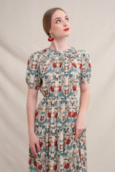 JENNA Dress in Beige Delima