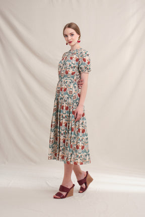 JENNA Dress in Beige Delima