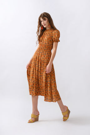 JENNA Dress in Orange Gowa