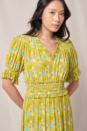JENY Dress in Green Tedung