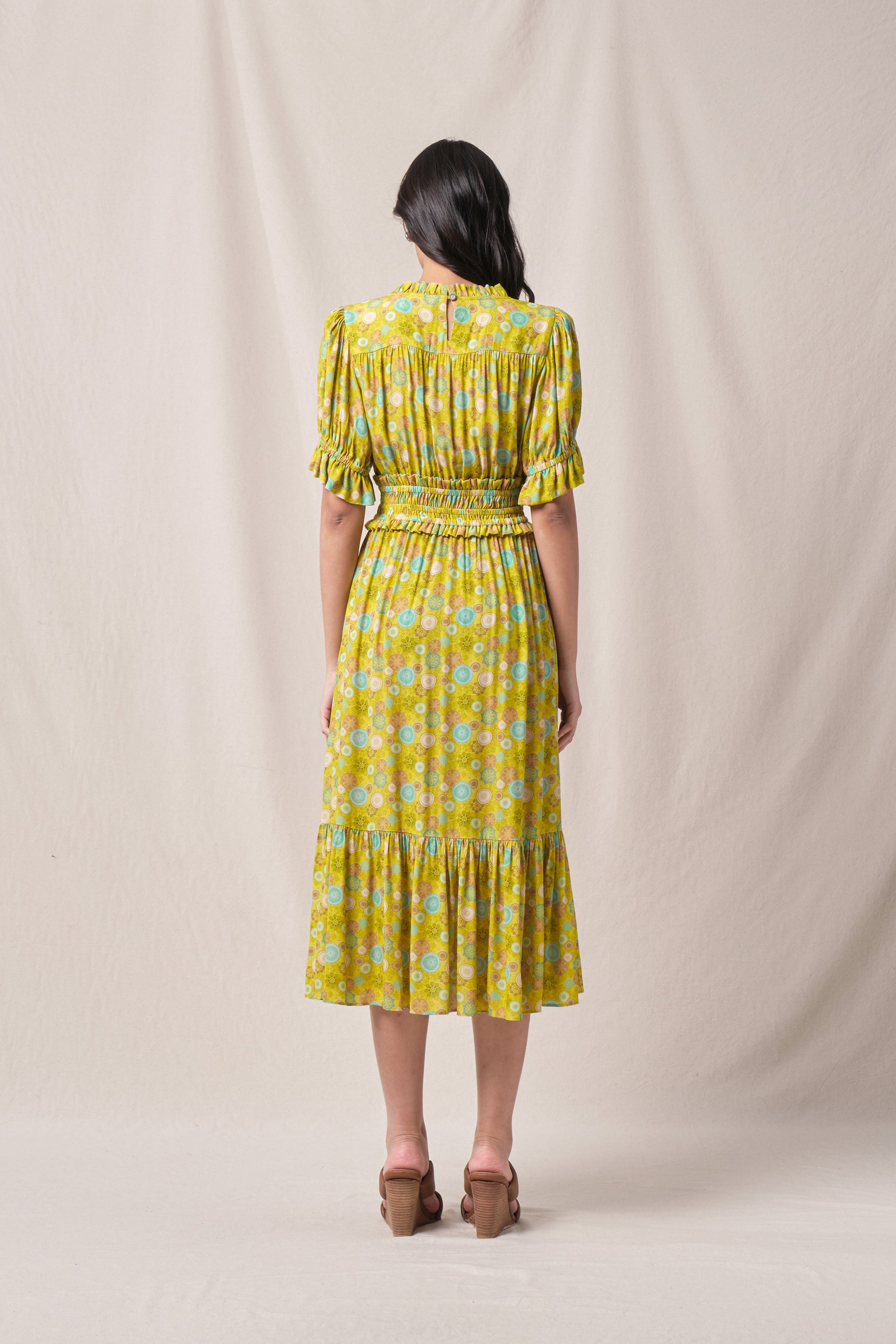 JENY Dress in Green Tedung