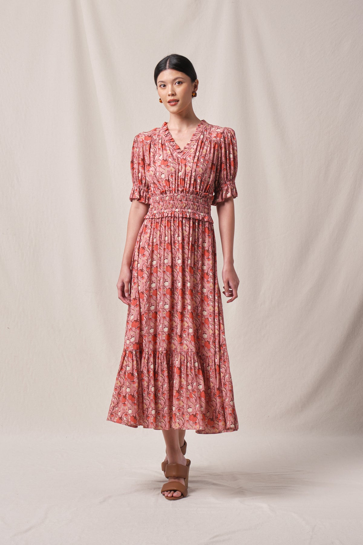 JENY Dress in Pink Manggis