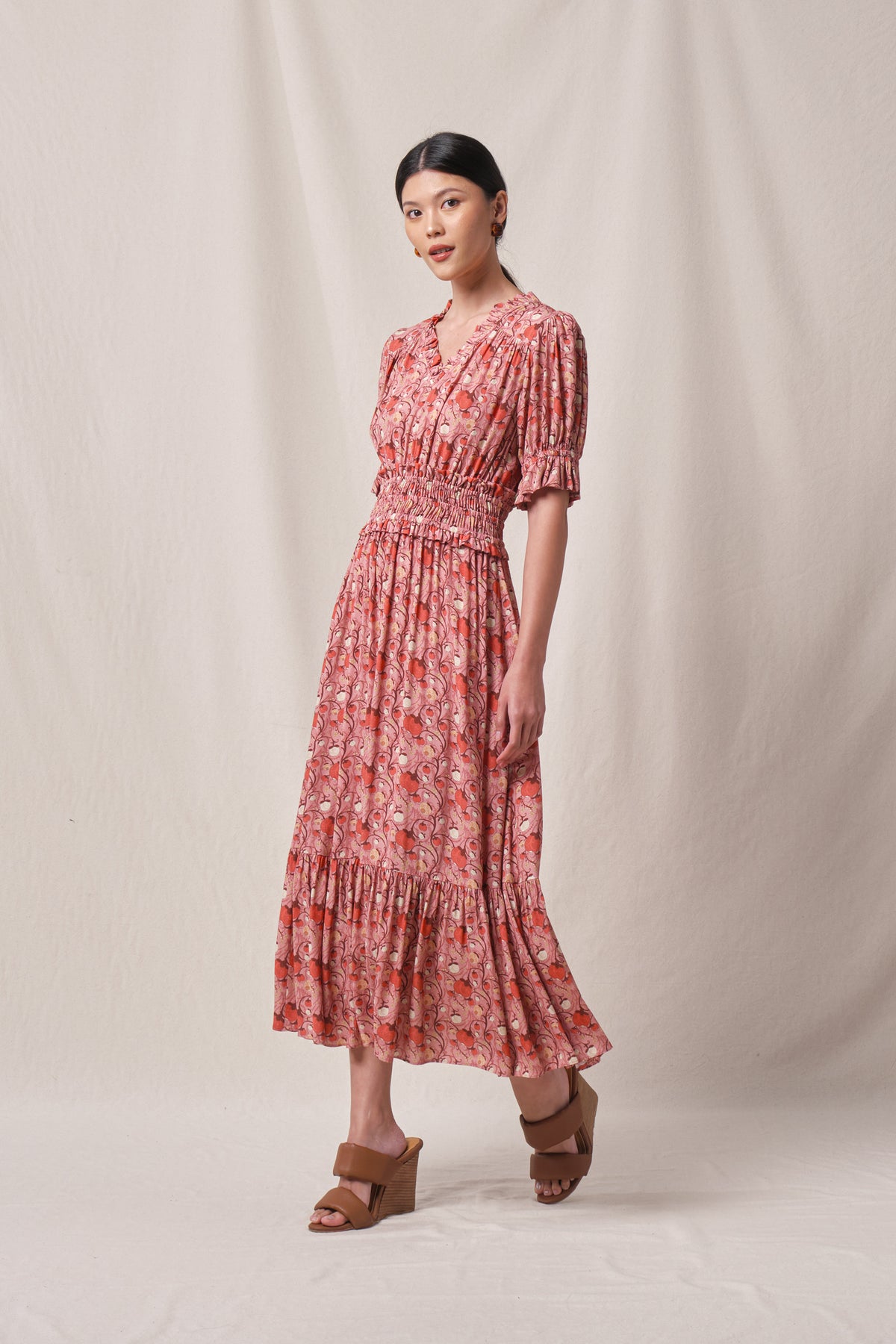 JENY Dress in Pink Manggis