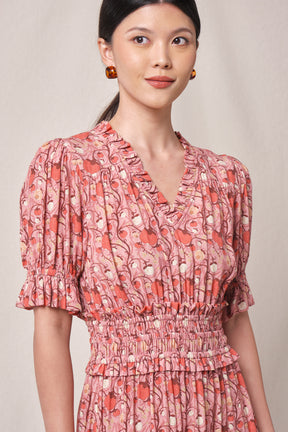 JENY Dress in Pink Manggis