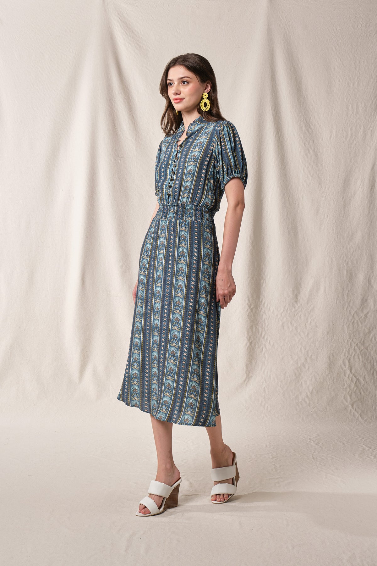 JESS Dress in Blue Silpa