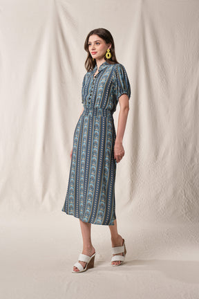 JESS Dress in Blue Silpa