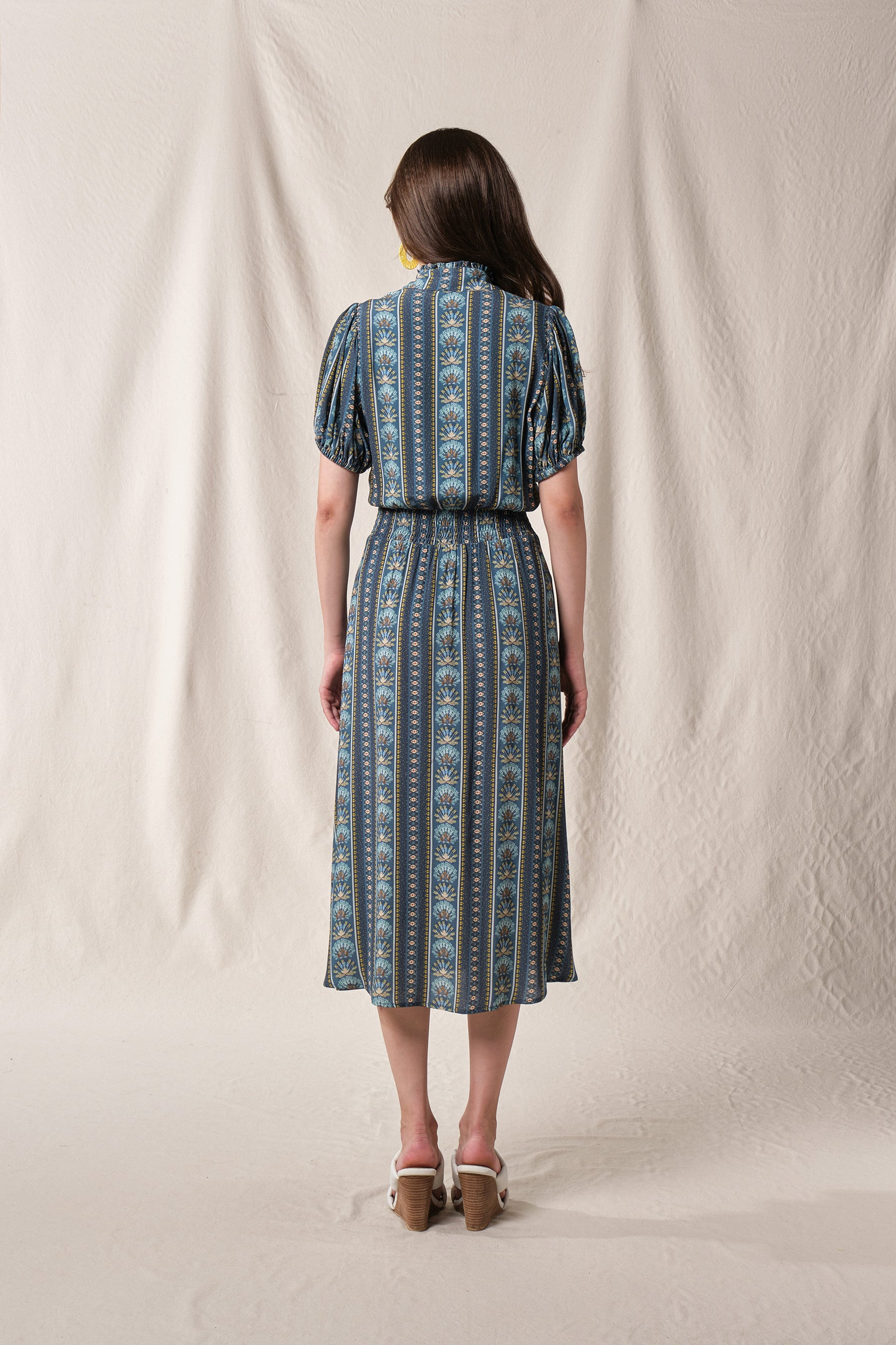 JESS Dress in Blue Silpa