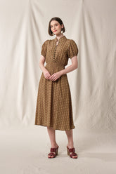 JESS Dress in Khaki Tebu