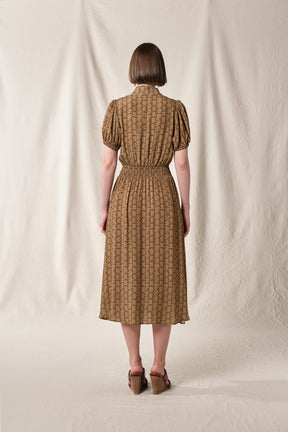 JESS Dress in Khaki Tebu