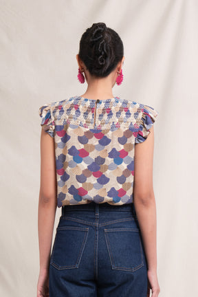 JILL Top in Beige Kepah