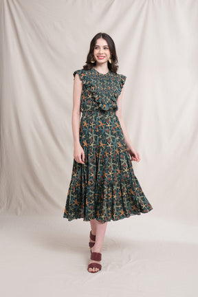 JILL Top in Emerald Aster